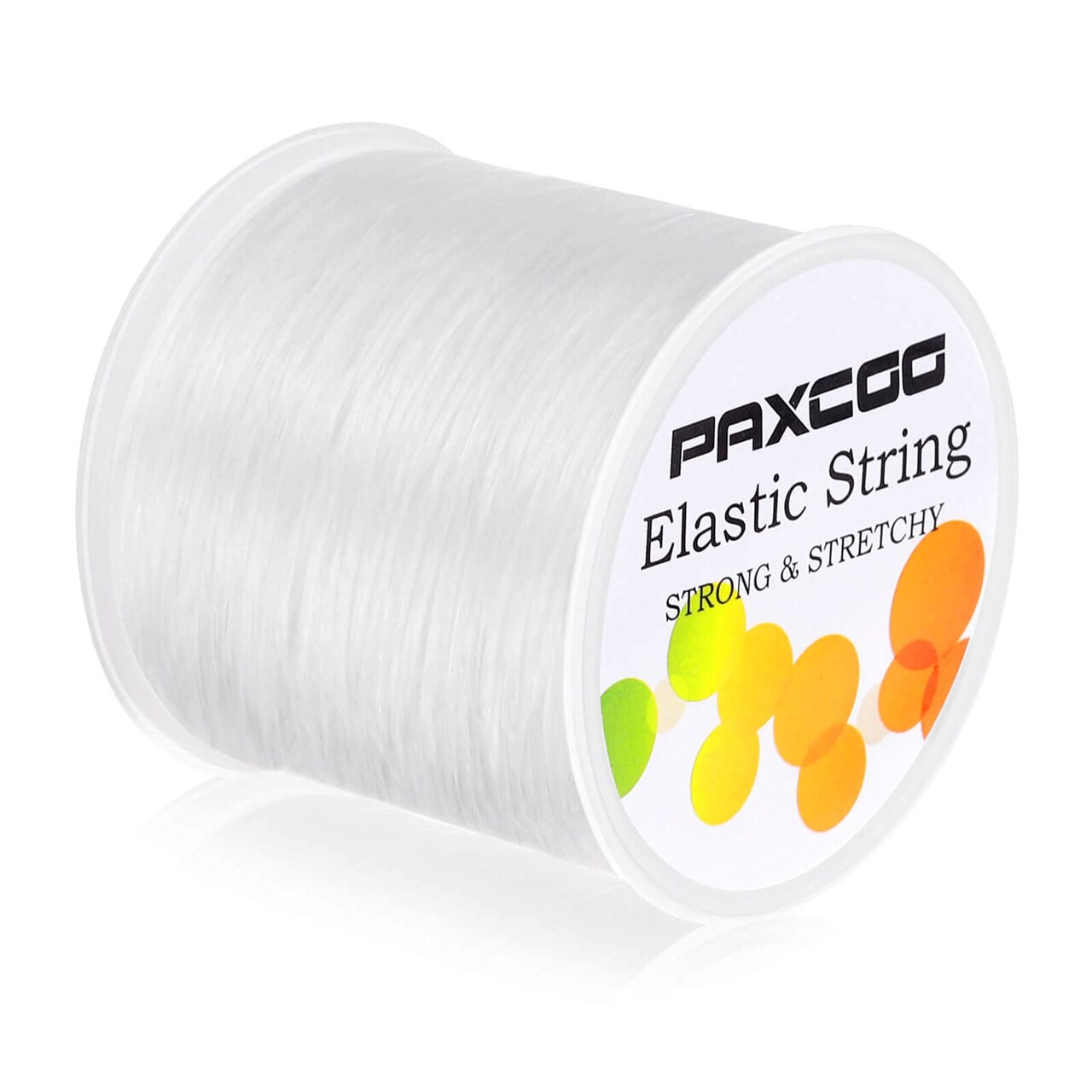 Paxcoo 1mm Elastic Bracelet String Cord Stretch Bead Cord for